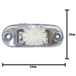 Lanterna Delimitadora LED Cristal para Universal Caminhão 12v 24v
