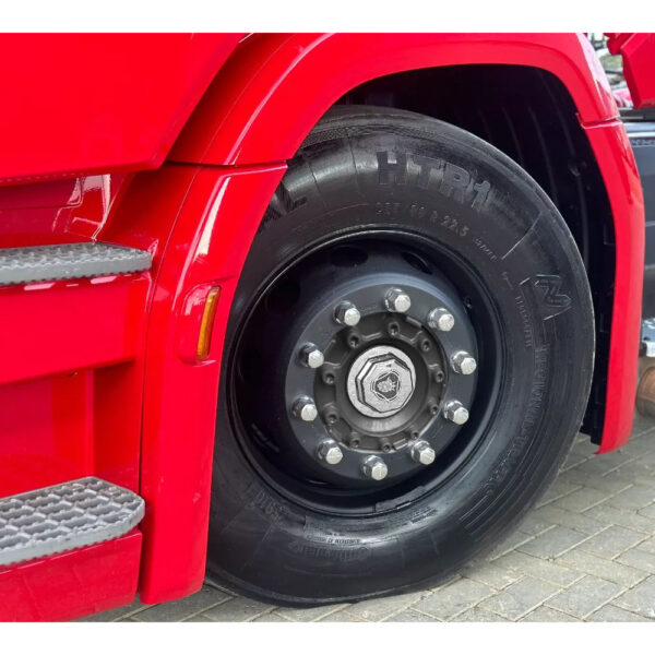 Par Sobre Tampa Cubo Cromada Dianteira para Caminhão Scania NTG Freio a Disco