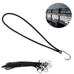 Gancho de Lona Elástico Amarração 33 cm 50 unidades preto