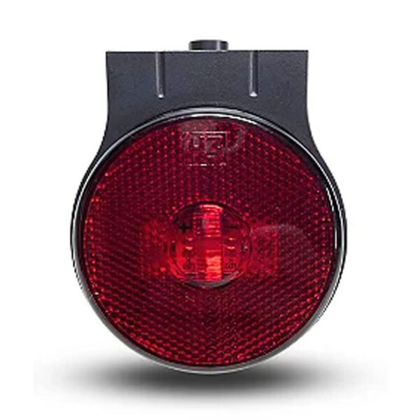 Lanterna Lateral Carreta LED Vermelho 65mm 12V 24V com Fio