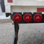 Lanterna Lateral Carreta LED Vermelha 85mm 12V 24V com Fio