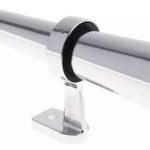 Kit 2 Buzinas Marítima 1 Metro para Caminhão 24V + Válvula solenoide de 1/2 C/ Suporte Sem Furar Teto