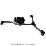 Kit 2 Buzinas Marítima 1 Metro para Caminhão 24V + Válvula solenoide de 1/2 C/ Suporte Sem Furar Teto