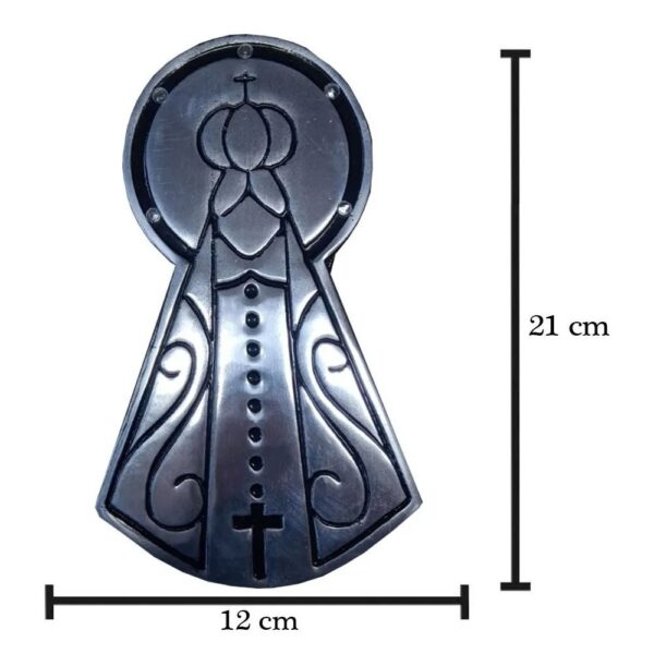 Luminoso Nossa Senhora da Aparecida em Alumínio com Led Para Caminhão Carreta 12V 24V