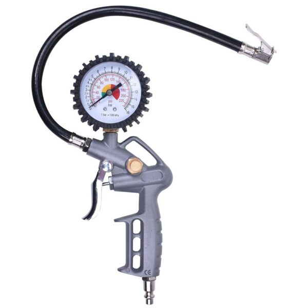Calibrador Analógico Com Bico - 0 a 220 Psi Cabo - 1/4 NPT