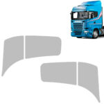 Par Aplique Inox Dobradiças da Porta para Scania Série 5