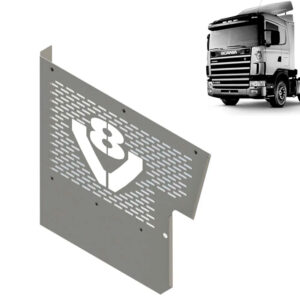 Aplique Inox Frontal Catalizador para Caminhão Scania S4 164 V8