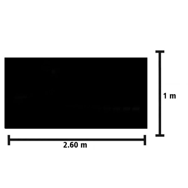 Apara-Barro Lameiro Badana Preto Liso para Caminhão 2.60 x 100