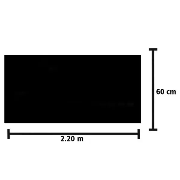 Apara-Barro Lameiro Badana Preto Liso para Caminhão 2.20 x 60