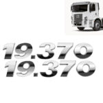 Par Letreiro Emblema Cromado para Caminhão Vw Constellation 19-370