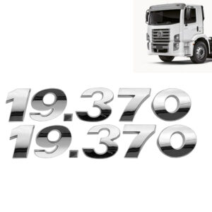 Par Letreiro Emblema Cromado para Caminhão Vw Constellation 19-370