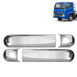 Par Aplique Inox maçaneta Porta para Caminhão Vw Delivery após 2018
