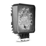 Par Farolete Farol Auxiliar Led Bivolt Quadrado 9 LEDS 8,5 cm