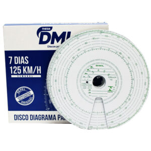 Disco de Tacógrafo Diagrama 7 Dias 125 Km/h DML