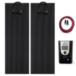 Kit Placa Painel Solar Resfriar Flexível 200W para Caminhão 12V 24V