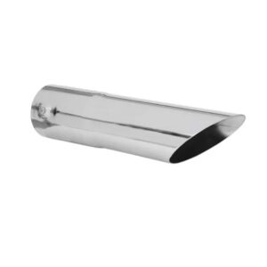 Tubo Escapamento Cromado Encaixe Reto 3 "X 225MM Chanfrado