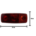 Lanterna Traseira Para Caminhão MB 608 / 1113 / 1513 / 1313 Sem Ré