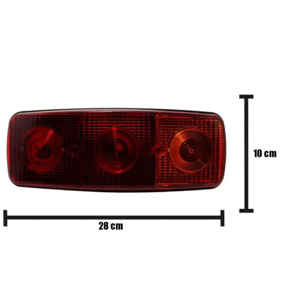Lanterna Traseira Para Caminhão MB 608 / 1113 / 1513 / 1313 Sem Ré