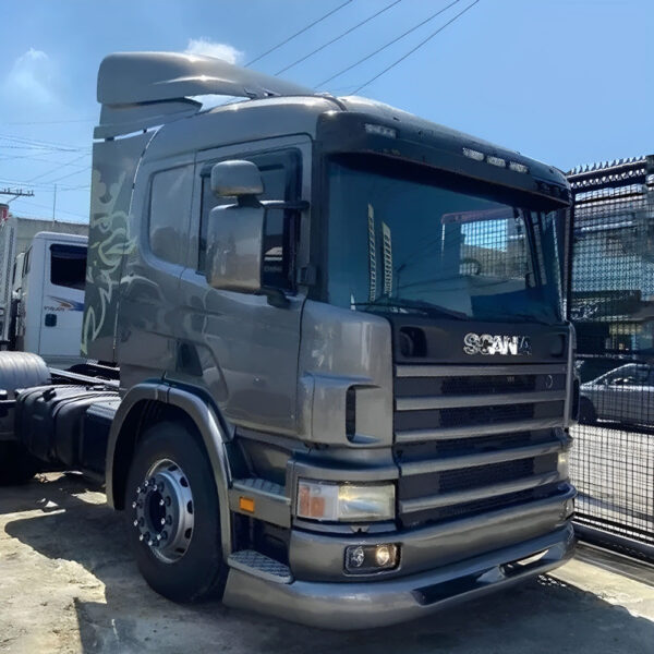 Spoiler Bigodinho em Fibra para Caminhão Scania S4 P94 / 114 / 124 Para-Choque Ferro