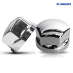 Kit 20 Capas de Porca Cromada Baixa 30mm para Chassi