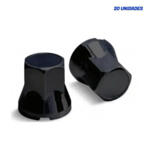 Kit 20 Capas Porca Tradicional 32/33mm Black
