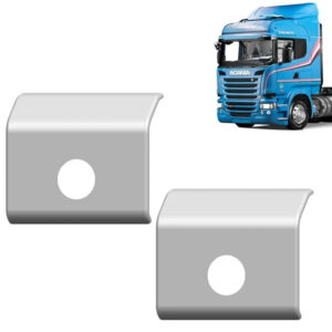 Par Aplique Inox Maçaneta Porta para Caminhão Iveco Stralis