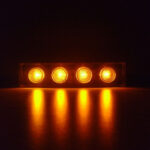 Kit 5 Lanternas Led Tapa-Sol Scania S4 / S5 Âmbar - Laranja