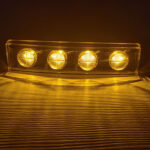 Lanterna Led Tapa-Sol Scania S4 / S5 Âmbar - Laranja
