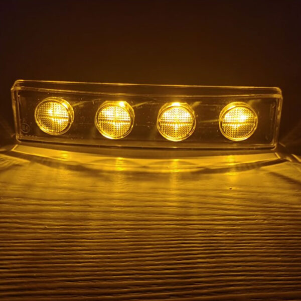 Kit 5 Lanternas Led Tapa-Sol Scania S4 / S5 Âmbar - Laranja