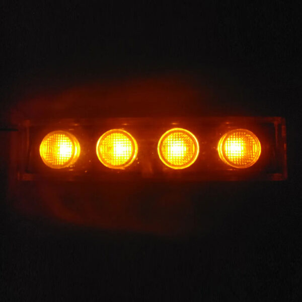 Kit 5 Lanternas Led Tapa-Sol Scania S4 / S5 Âmbar - Laranja