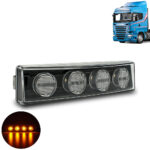 Kit 5 Lanternas Led Tapa-Sol Scania S4 / S5 Âmbar - Laranja