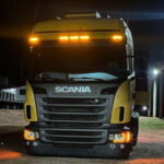 Lanterna Led Tapa-Sol Scania S4 / S5 Âmbar - Laranja