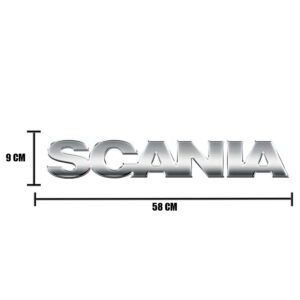 Emblema Cromado Grade para Caminhão Scania P S5 2008 á 2011