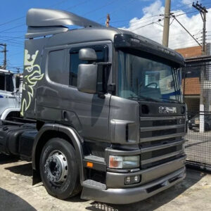 Spoiler Bigodinho em Fibra para Caminhão Scania S4 P94 / 114 / 124 Para-Choque Ferro