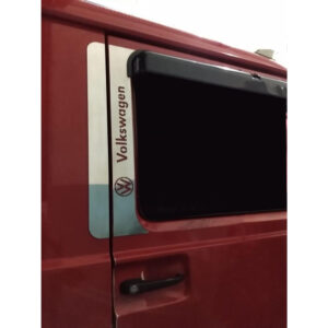 Par Aplique Inox Coluna da Porta para Caminhão Vw Delivery / Titan / Worker