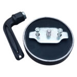Tampa Antivazamento Alumínio Preta para Tanque Combustível Volvo / Iveco / Mb / Daf / Man