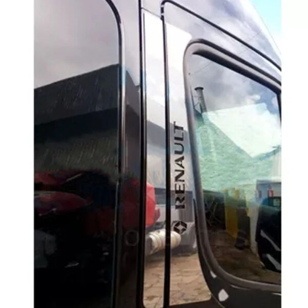 Par Aplique Inox Coluna da Porta para Renault Master até 2013