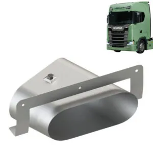 Ponteira Escapamento Oblongo com acabamento Inox para Caminhão Scania NTG