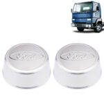 Par Sobre Tampa Cubo Cromada Dianteira para Caminhão Ford Cargo 3/4
