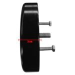 Tampa Antivazamento Alumínio Preta para Tanque Combustível Volvo / Iveco / Mb / Daf / Man