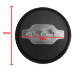 Tampa Antivazamento Alumínio Preta para Tanque Combustível Volvo / Iveco / Mb / Daf / Man