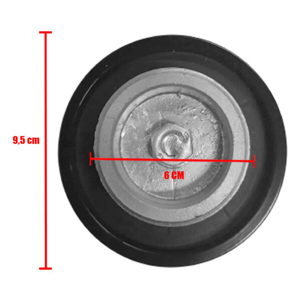 Tampa Antivazamento Alumínio Preta para Tanque Combustível Caminhão Scania / Ford / VW / MB
