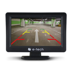 Câmera de Ré Para-Choque Borboleta Com Monitor 4.3 Polegadas