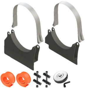 Peças Para Montagem Tanque Adicional Plataforma Oval Arla / Diesel 450mm
