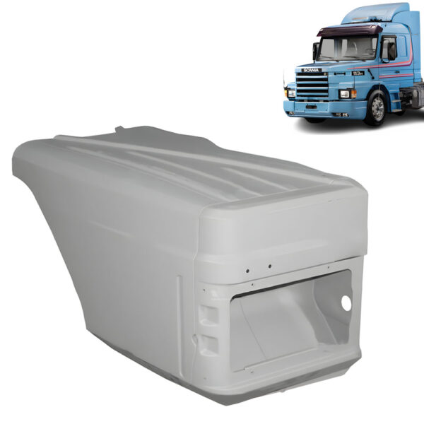 Para-Lama Capo em Lata para Caminhão Scania T 112 / 113 / 142 / 143 Longo Lado Direito
