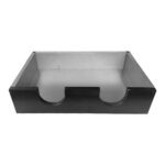 Caixa para Fogareiro Madeira / Inox 47 x 29 x 10,5 cm