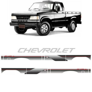 Conjunto Faixa Adesiva para Chevrolet D20 1996 Cabine Simples