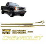 Conjunto Faixa Adesiva Lateral para Cherolet Silverado D20 2000