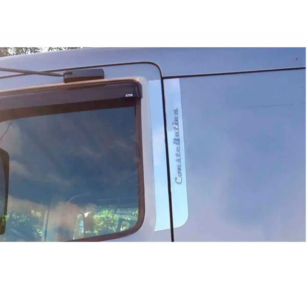 Par Aplique Inox Coluna da Porta para Volkswagen Constellation