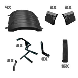 Kit Completo de Para-lamas Truck e Tração para Volvo New FH Suspensão a Ar